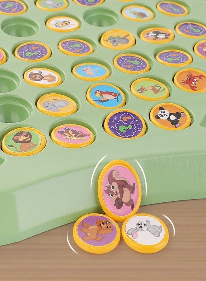 لعبة CountryLink Animal Memory Flip Chess Game Montessori Matching Puzzle Board Game للأطفال لعبة سفر تعليمية للأطفال الصغار ومرحلة ما قبل المدرسة أنشطة تعليمية (ملصقات حيوانات و4 أعواد) - Image 3